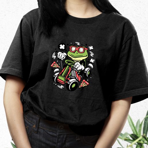 Aesthetic T Shirt Frog Gokart Racer Fashion Trends