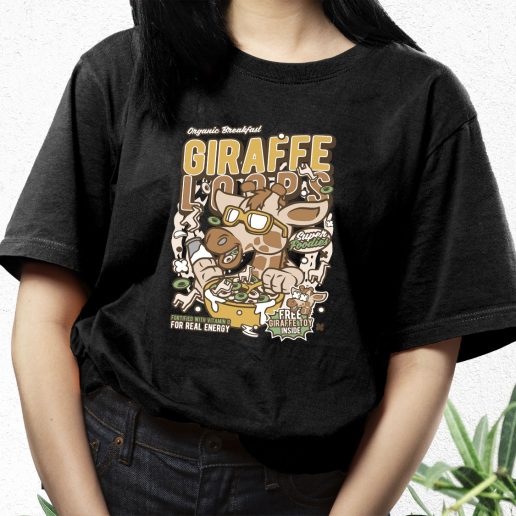 Aesthetic T Shirt Girrafe Loops Fashion Trends