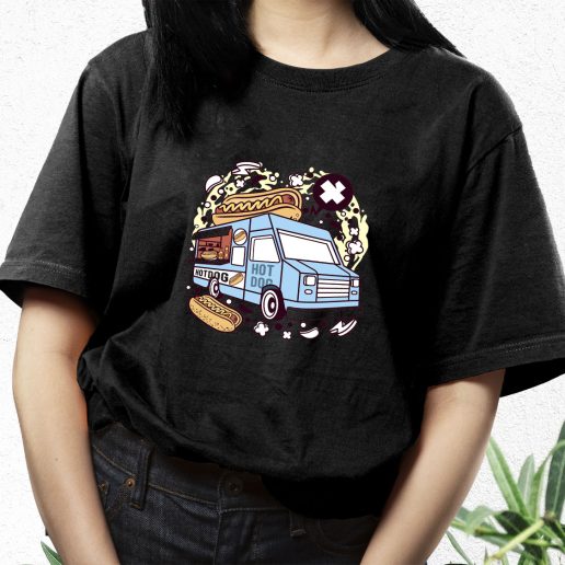 Aesthetic T Shirt Hotdog Van Fashion Trends