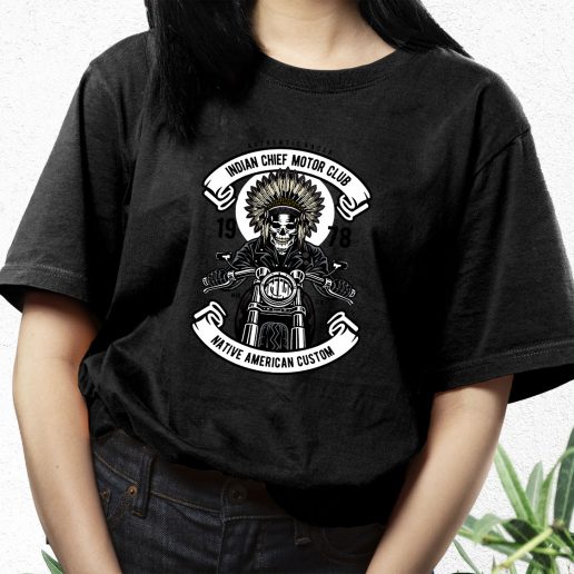 Aesthetic T Shirt Indian Chief Biker Fashion Trends