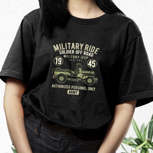 Aesthetic T Shirt Military Ride Fashion Trends