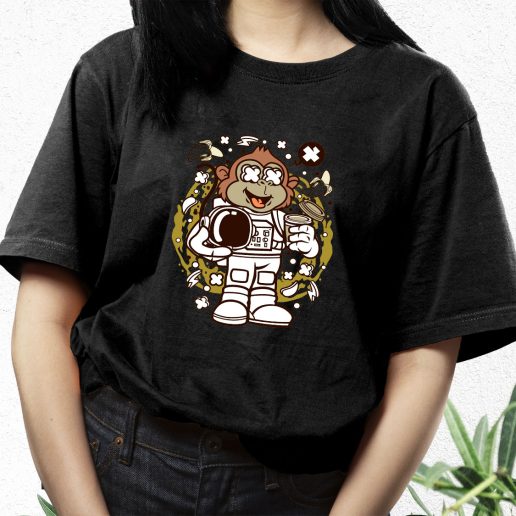 Aesthetic T Shirt Monkey Astronaut Fashion Trends