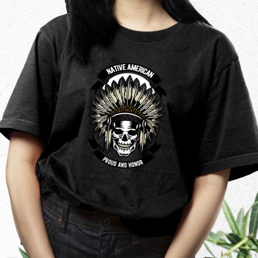 Aesthetic T Shirt Native American Skull Fashion Trends