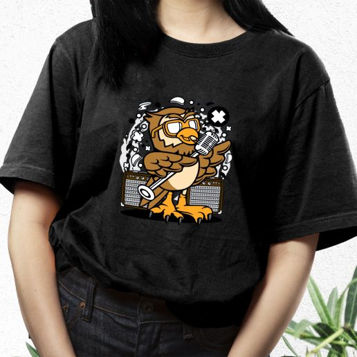 Aesthetic T Shirt Owl Singer Fashion Trends