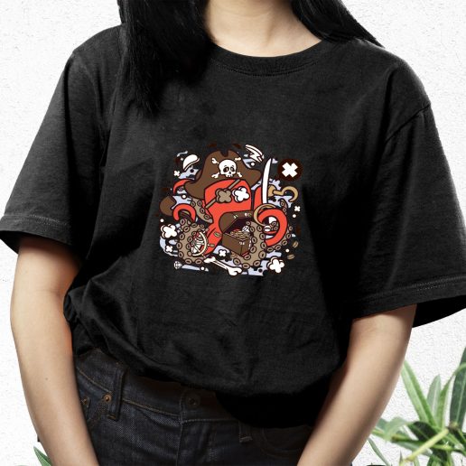 Aesthetic T Shirt Pirate Octopus Fashion Trends