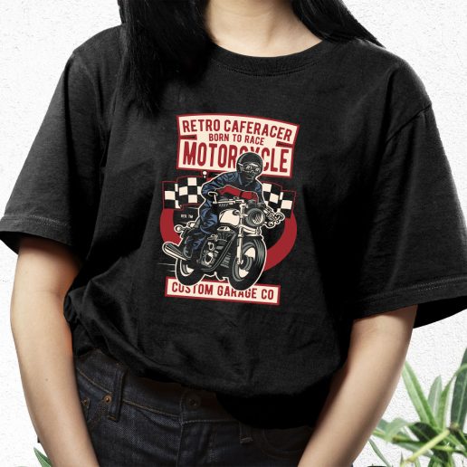 Aesthetic T Shirt Retro Caferacer Fashion Trends