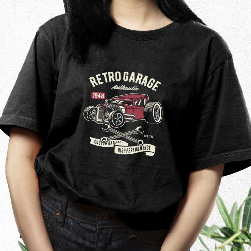 Aesthetic T Shirt Retro Garage Hotrod Fashion Trends