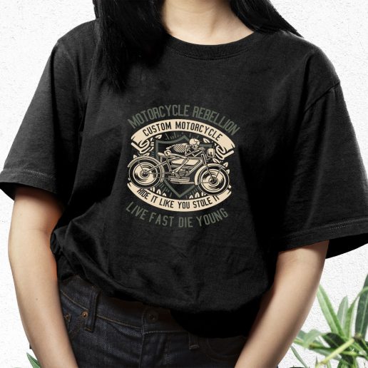 Aesthetic T Shirt Skull Rebel Motorcycle Fashion Trends