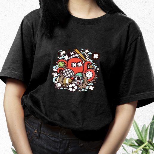 Aesthetic T Shirt Sports Octopus Fashion Trends