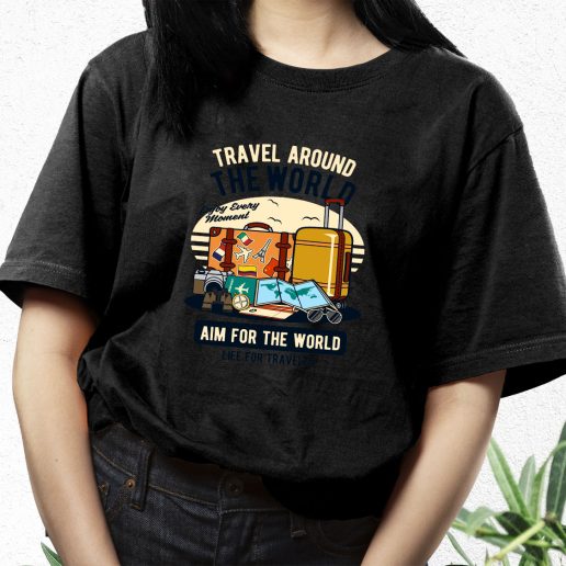 Aesthetic T Shirt Travel Around The World Fashion Trends