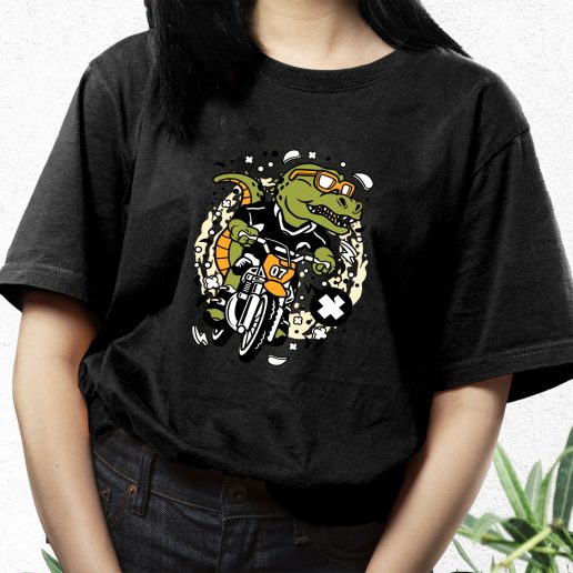 Aesthetic T Shirt Trex Motocross Rider Fashion Trends