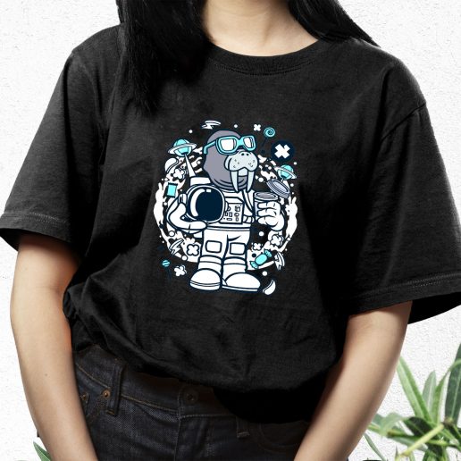 Aesthetic T Shirt Walrus Astronaut Fashion Trends