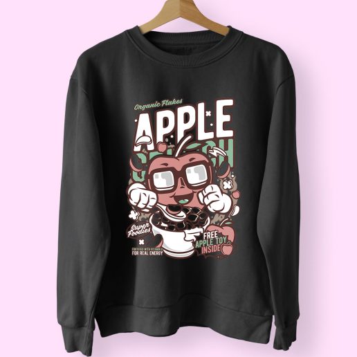 Apple Crunch Funny Graphic Sweatshirt