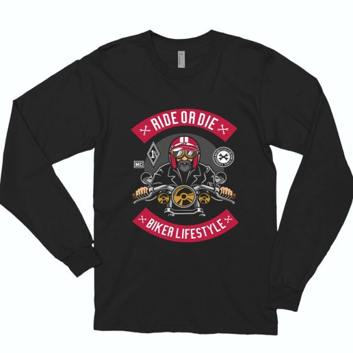 Biker Funny Long Sleeve T shirt