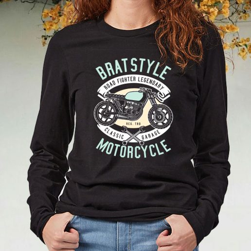 Black Long Sleeve T Shirt Brat Style