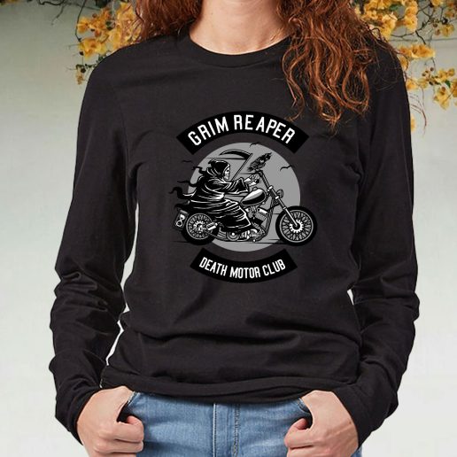 Black Long Sleeve T Shirt Death Motorcycle Club