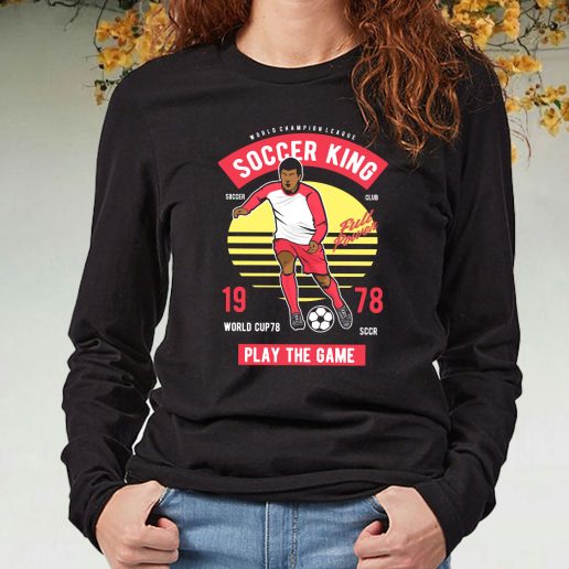 Black Long Sleeve T Shirt Football