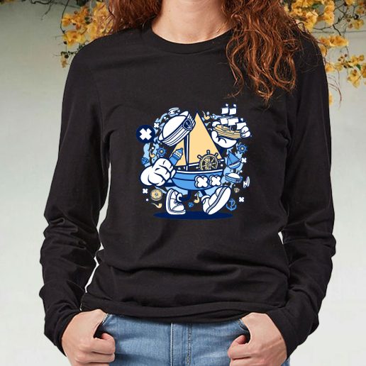 Black Long Sleeve T Shirt Little Sailor