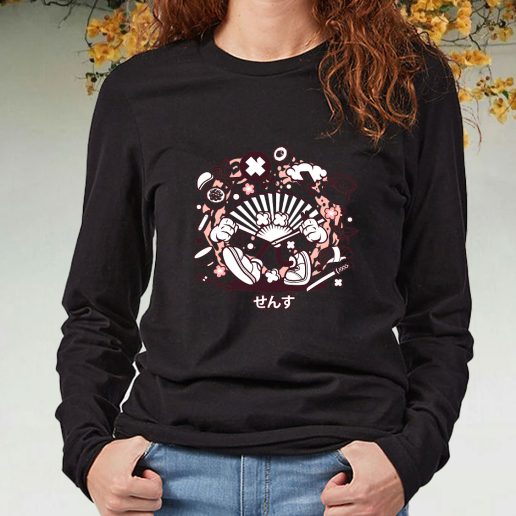 Black Long Sleeve T Shirt Sensu