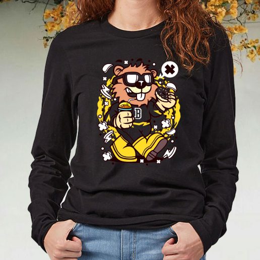 Black Long Sleeve T Shirt Super Beaver