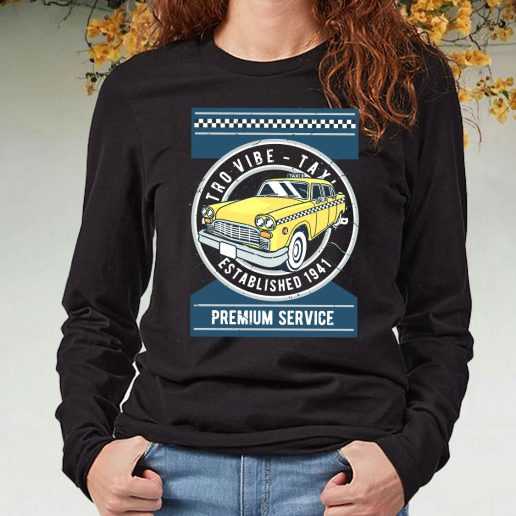 Black Long Sleeve T Shirt Taxi