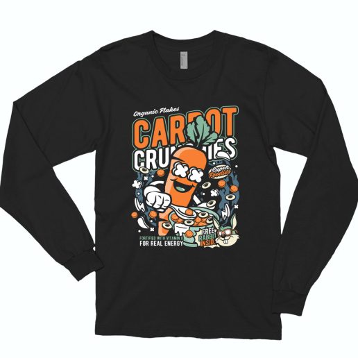 Carrot Crunchies Funny Long Sleeve T shirt