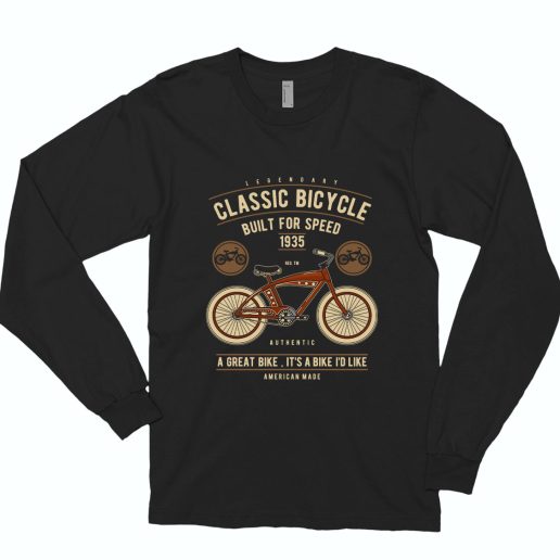 Classic Bicycle Funny Long Sleeve T shirt