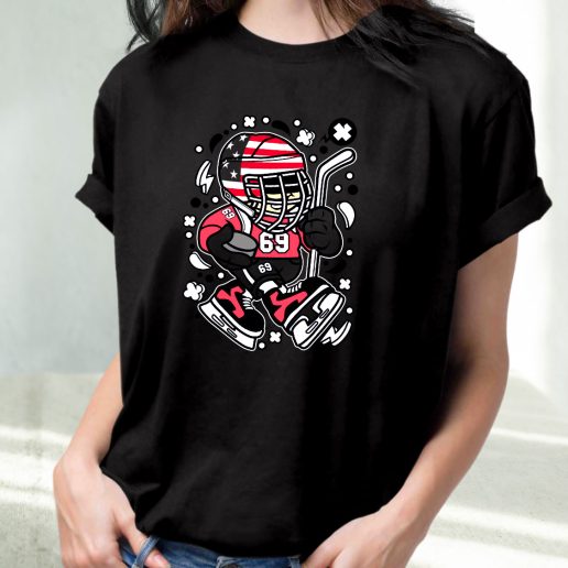 Classic T Shirt American Hockey Kid Fashion Trends