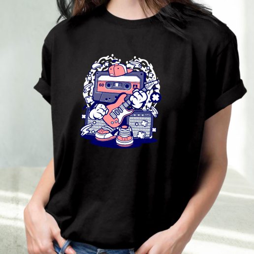 Classic T Shirt Cassette Rock Star Fashion Trends