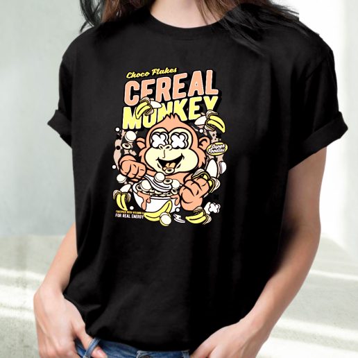 Classic T Shirt Cereal Monkey Fashion Trends