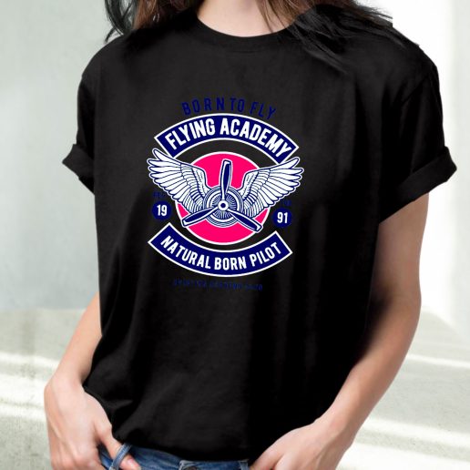 Classic T Shirt Flying Academy Club Fashion Trends