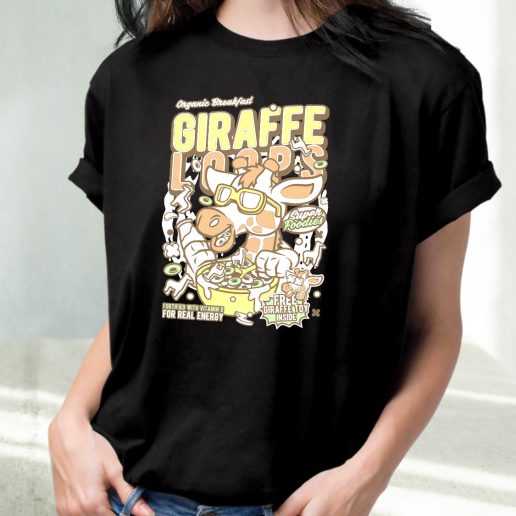 Classic T Shirt Girrafe Loops Fashion Trends