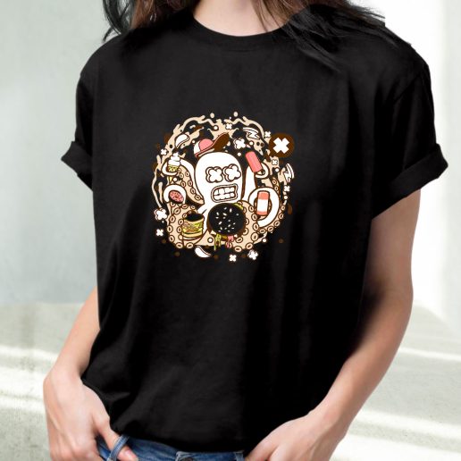 Classic T Shirt Junk Food Octopus Fashion Trends