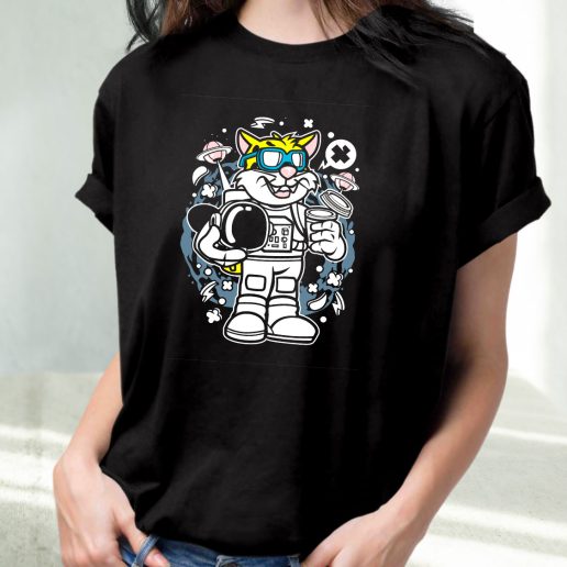 Classic T Shirt Leopard Astronaut Fashion Trends