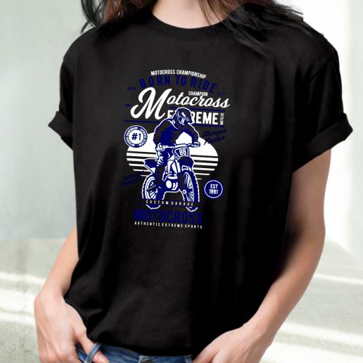 Classic T Shirt Motocross Extreme Fashion Trends