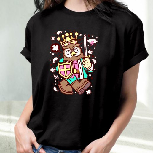 Classic T Shirt Owl King Fashion Trends