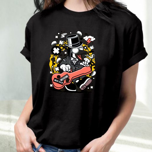 Classic T Shirt Penguin Guitar Fashion Trends