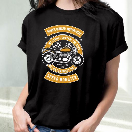 Classic T Shirt Power Cruiser Motorcycle Fashion Trends
