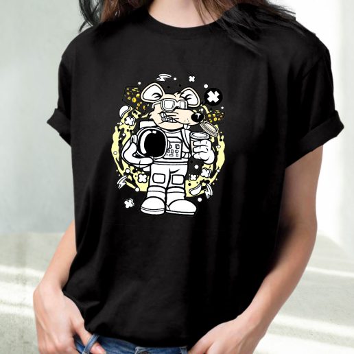 Classic T Shirt Rat Astronaut Fashion Trends