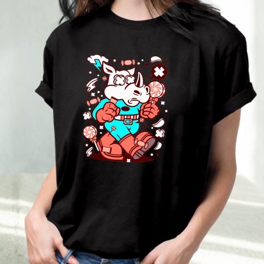 Classic T Shirt Rhino Super Candy Fashion Trends