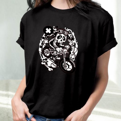 Classic T Shirt Skull Downhill Fashion Trends