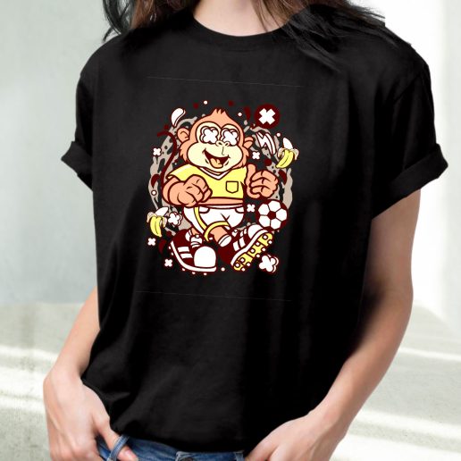 Classic T Shirt Soccer Monkey Fashion Trends