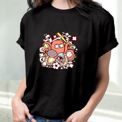 Classic T Shirt Sports Octopus Fashion Trends