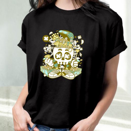 Classic T Shirt Treasure Skull Head Fashion Trends