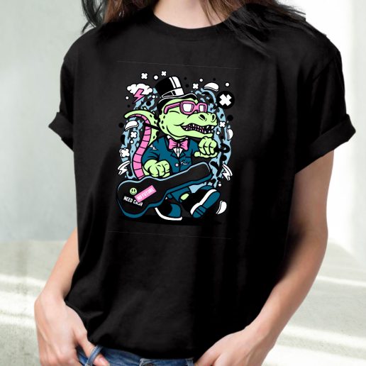 Classic T Shirt Trex Guitar Fashion Trends