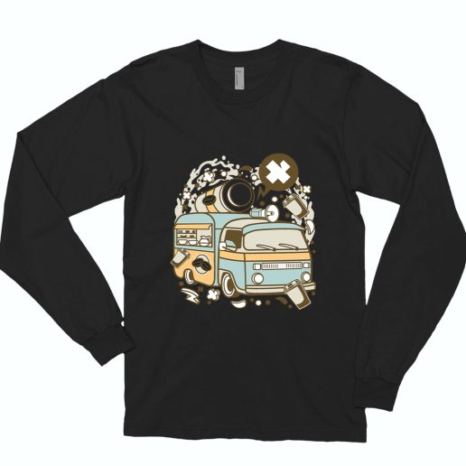 Coffee Van Funny Long Sleeve T shirt