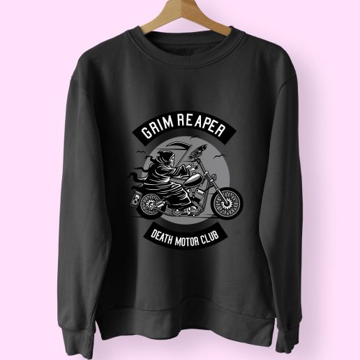 Death Motorcycle Club Funny Graphic Sweatshirt