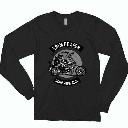 Death Motorcycle Club Funny Long Sleeve T shirt