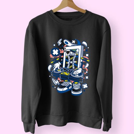 Dj King Card Funny Graphic Sweatshirt