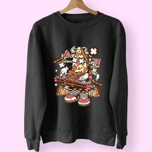 Dj Pizza Funny Graphic Sweatshirt